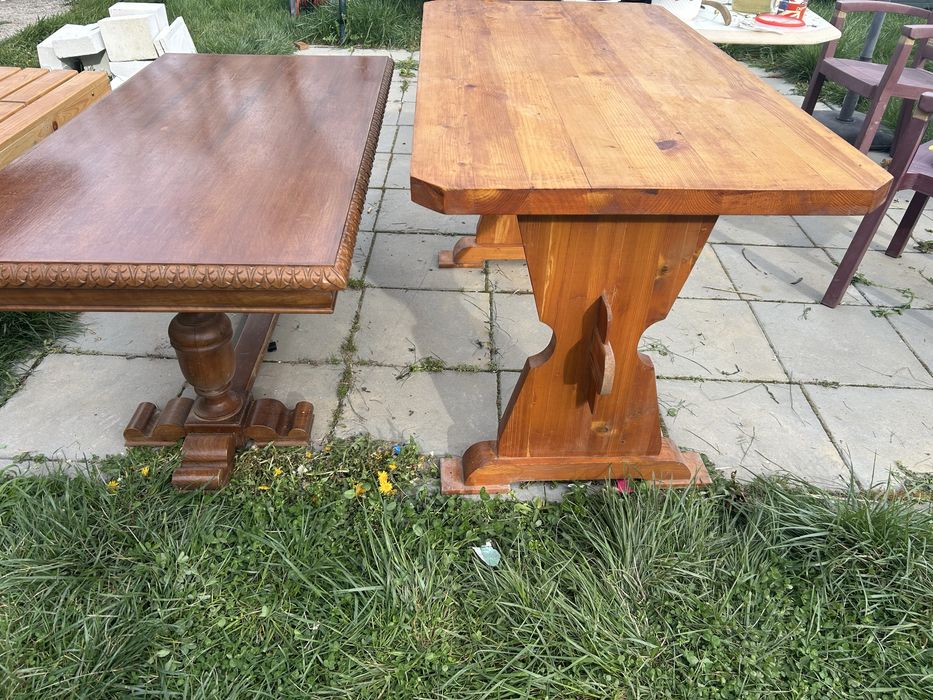 Маси и пейки от масивно дърво