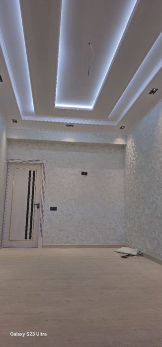 3-хоналик квартира, евро ремонт килинган, янги уй хеч ким яшамаган.