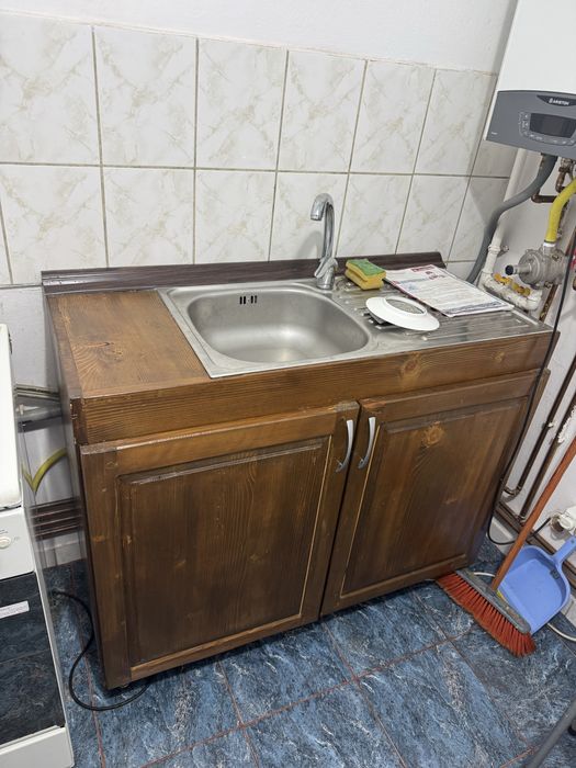 Chiuveta inox cu baterie si corp