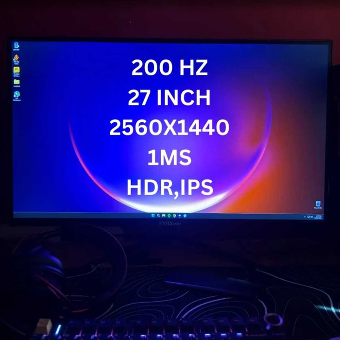 Monitor Gaming 27 Inch 2k 200hz IPS