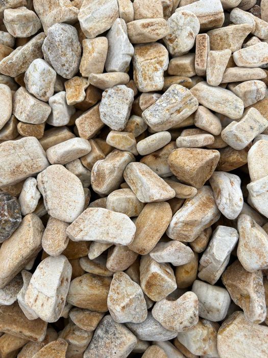 Piatră Decorativă ROTUNJITĂ Premium (Crem-Mix) | 1-2, 2-4, 4-8 cm