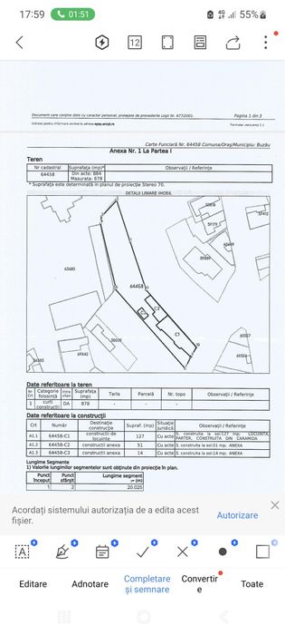 Casa de vânzare strada Războieni nr 24 suprafață teren 880 mp