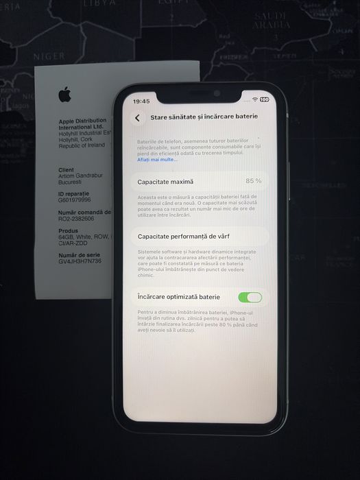 Iphone 11, alb, 64GB