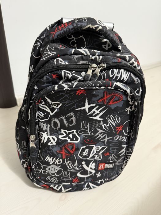 Ghiozdan pentru scoala, troler