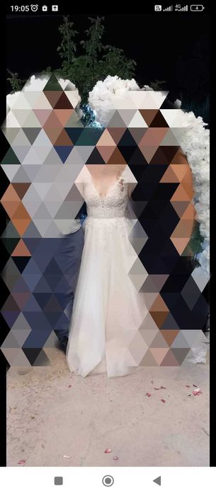 Уникална Булчинска рокля с дантели