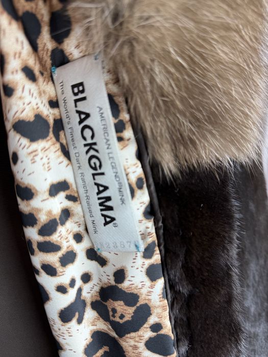 Норковая шуба с Соболем  blackglama