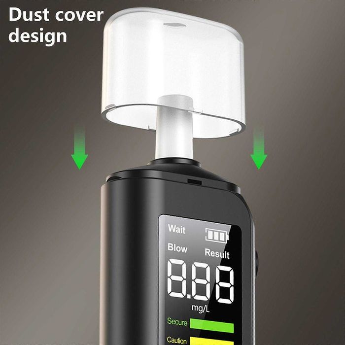 Алкотестер, професионален тестер за алкохол с LCD дисплей