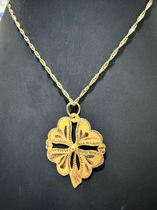 Златен синджир с детелина 14К (585) – 5,64 гр., 58 см