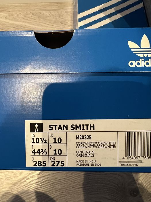 Adidas Stan Smith 44.5  ( 44 2/3 ) Noi