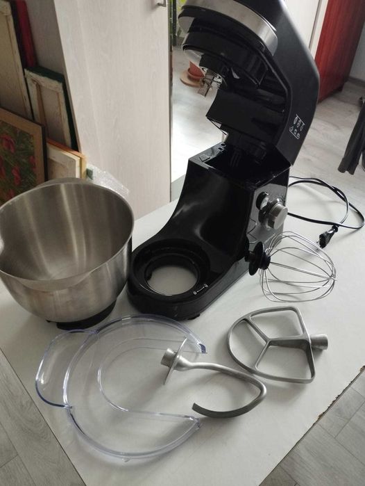 Mixer Planetar Delimano Astoria Black 300W - Bol Inox - În stare perfectă