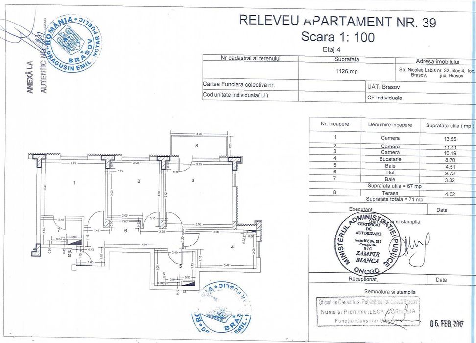 Apartament 3 camere + loc de parcare Tractoru, Nicolae Labis