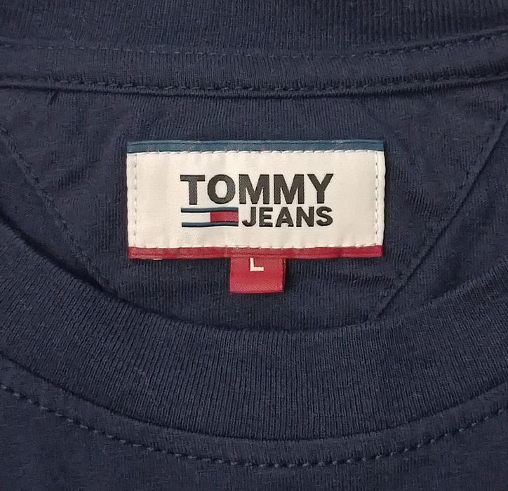 Tommy Jeans Logo Shirt оригинална тениска L памучна фланелка