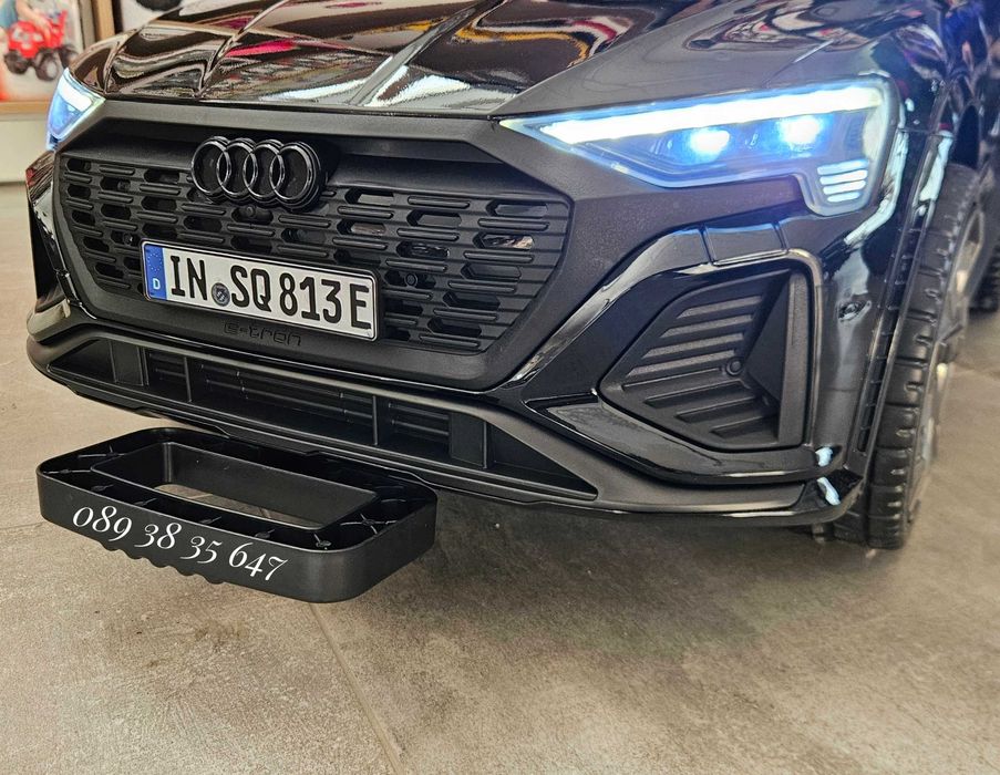 ПРОМОЦИЯ!НОВО!Акумулаторен джип Audi SQ8 BLACK с 12V батерия,EVA гуми