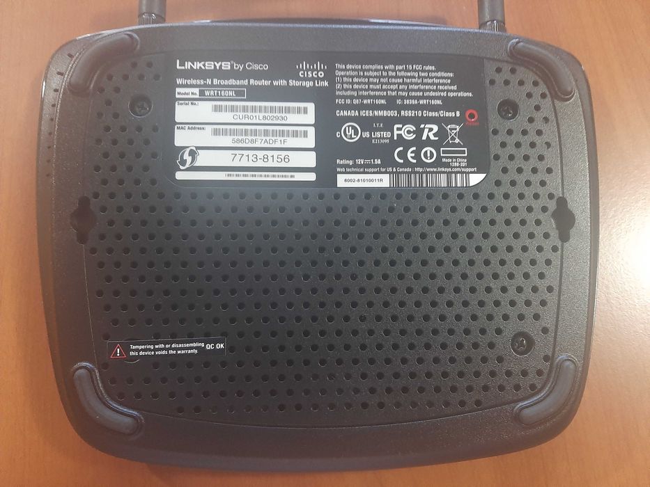 Router Linksys by Cisco wireless-N broadband WRT160NL