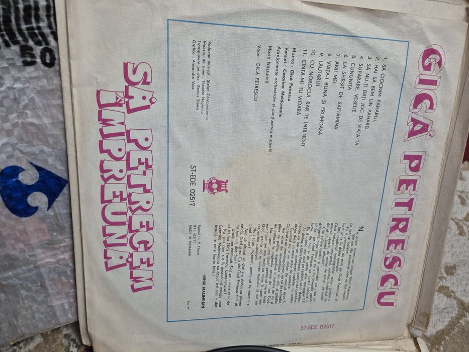 Viniluri cu muzica de petrecere Gica Petrescu, in stare foarte buna