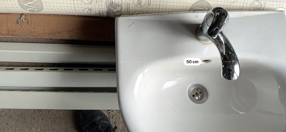 Мивка с коляно и батерия