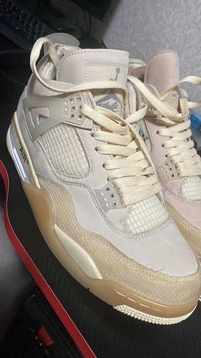 Jordan 4 Off White Sail