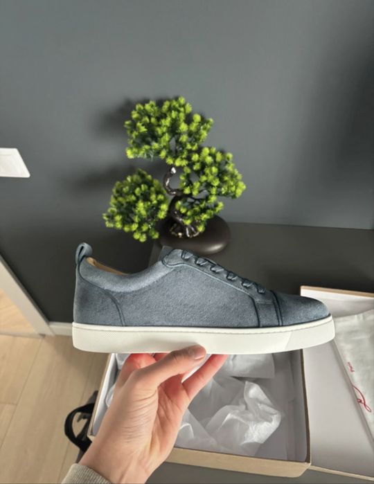 Christian Louboutin low top light blue