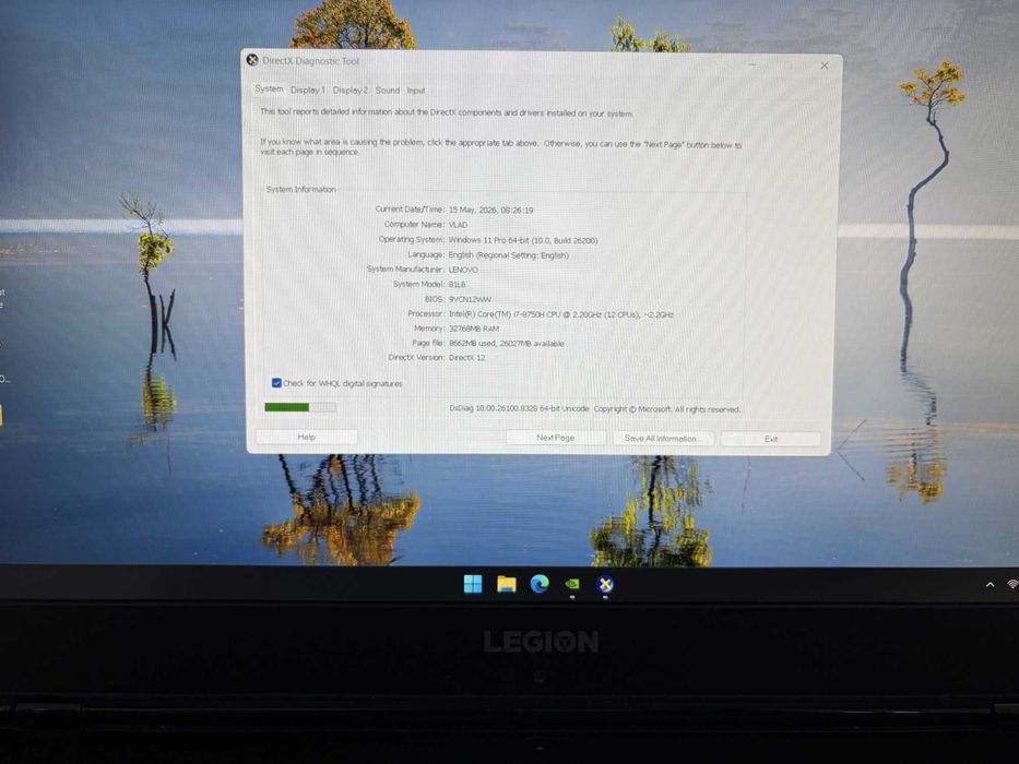 Lenovo Legion Y530 i7 32 gb RAM 1TB SSD GTX1060 144Hz