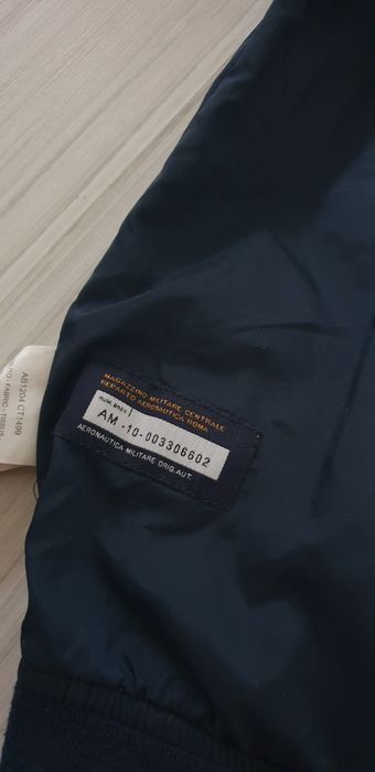 Aeronautica Militare Mens Size 48 - M Оригинал! Мъжко Яке Тип Бомбер!