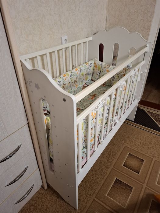 Бортики с одеялком + простынь на резинке