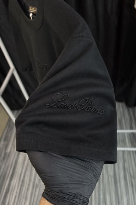 Tricou Loro Piana negru-design italian premium-model nou, marimi s-xxl