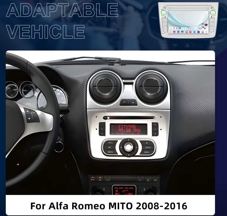 Мултимедия за Alfa Romeo MITO навигация Android плеър 2DIN Андроид