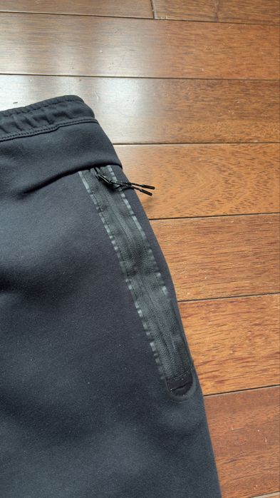Nike tech fleece черно долнище
