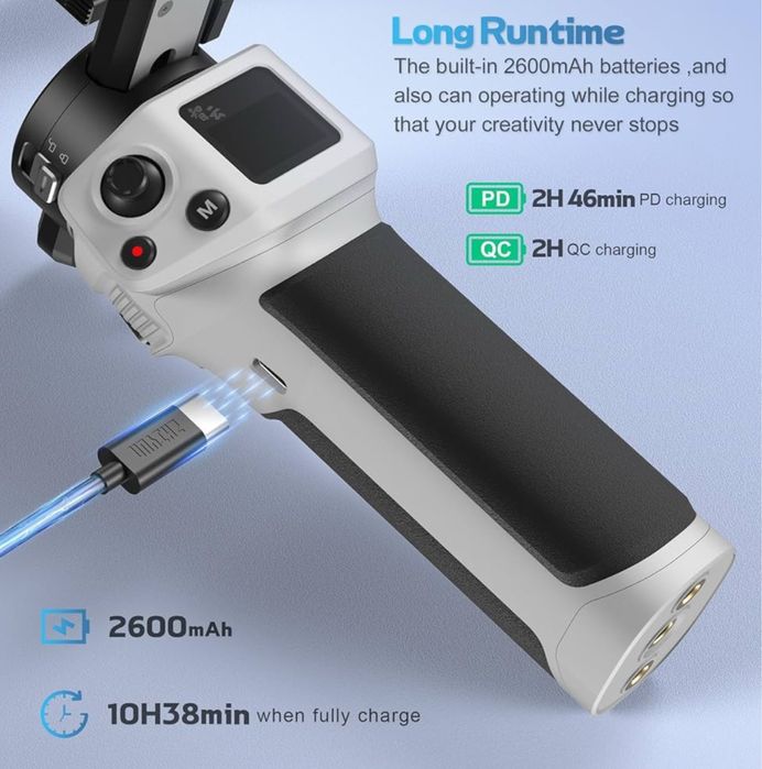 Чисто Нов Стабилизатор ZHIYUN CINEPEER Weebill 3E Gimbal 3 оси