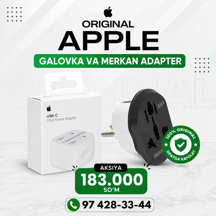Aksiya Apple original galovka 183.000