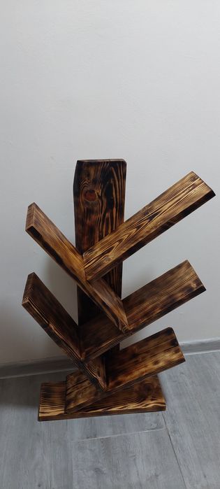 Дървена поставка за книги / ръчна изработка