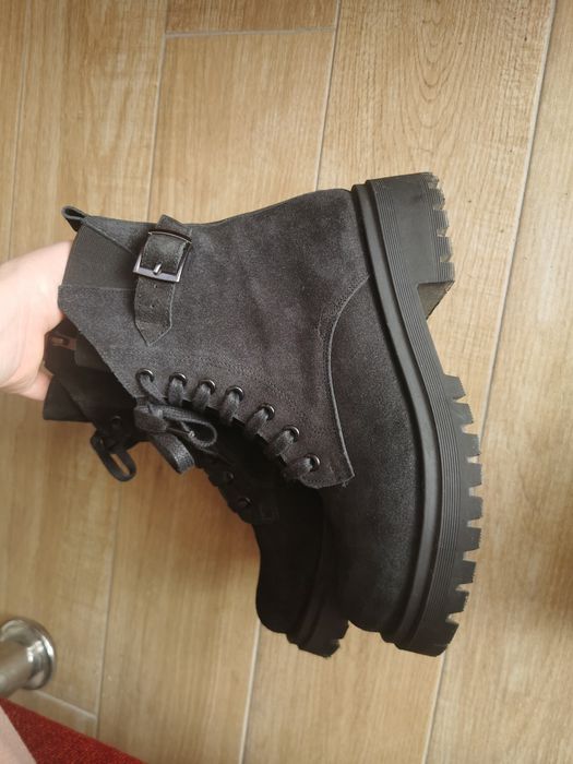 Дамски боти кубински естествен велур