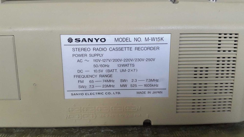 Магнитола Sanyo M-W15K
