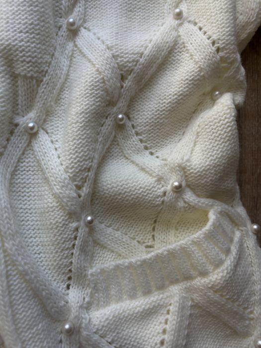 Pulover tricotat cu perle dama