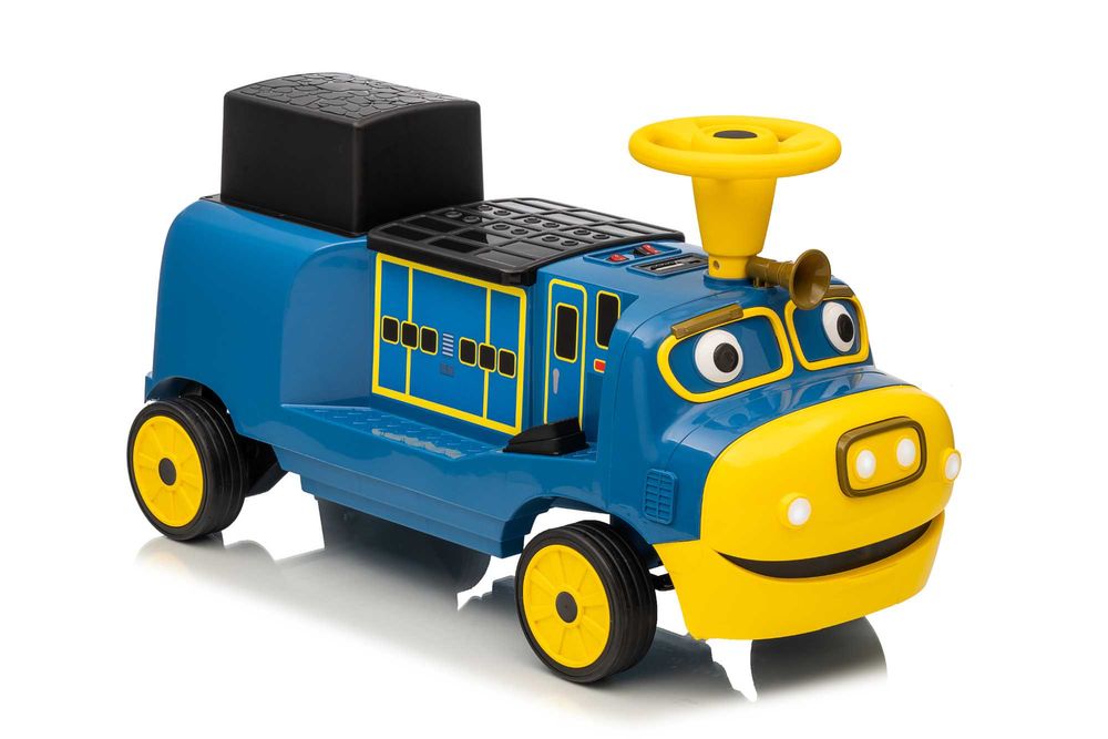 Trenulet electric pentru 2 copii CHUGGINGTON, 2x45W 12V, Blue