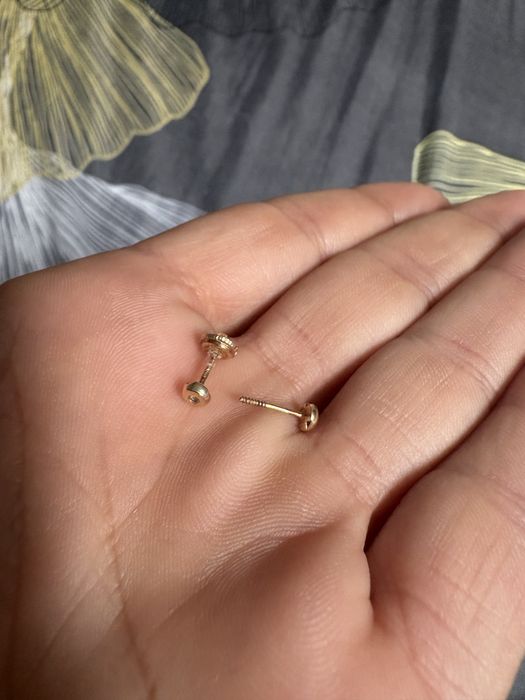 Cercei 14k cu diamant pentru copii