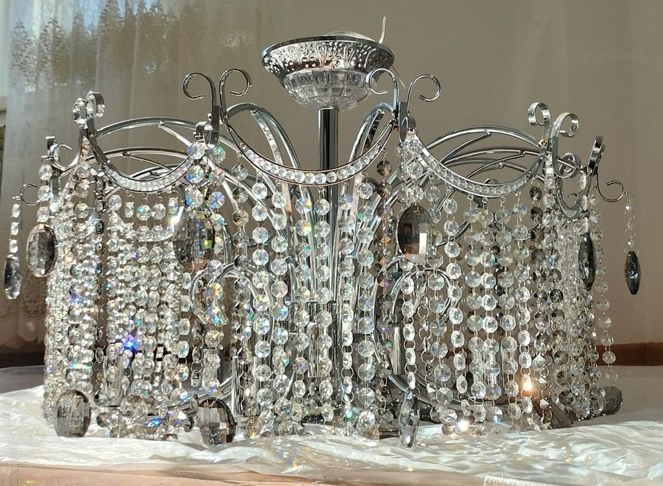 Серебренная люстра