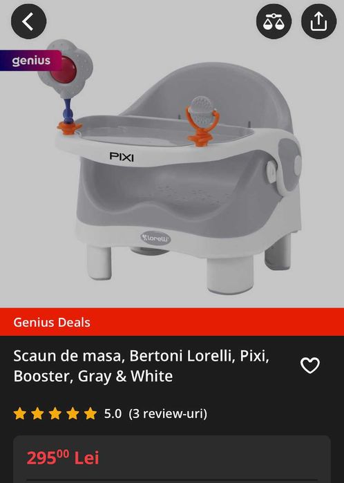 Scaun de masa Lorelli Pixi