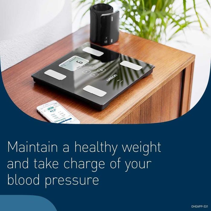 OMRON Bluetooth везна, , измерва 6 телесни показателя