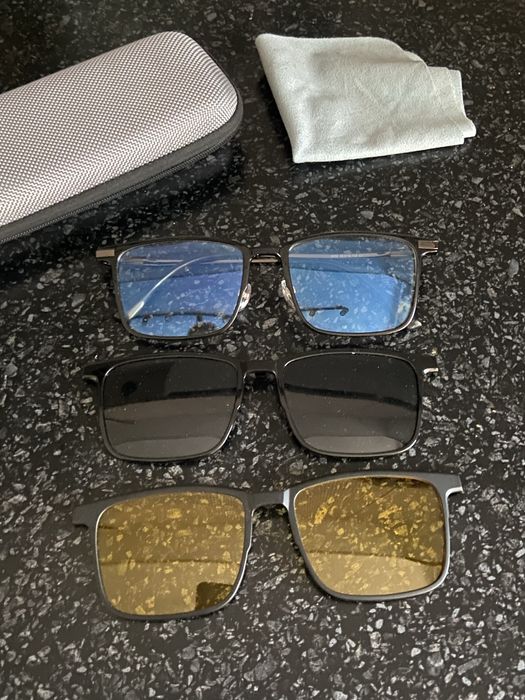 Очки нулёвки + накладки (жёлтые и чёрные)