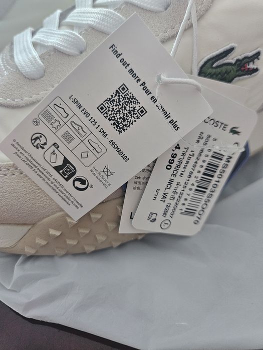 Кеды Lacoste, натуральная кожа. Оригинал