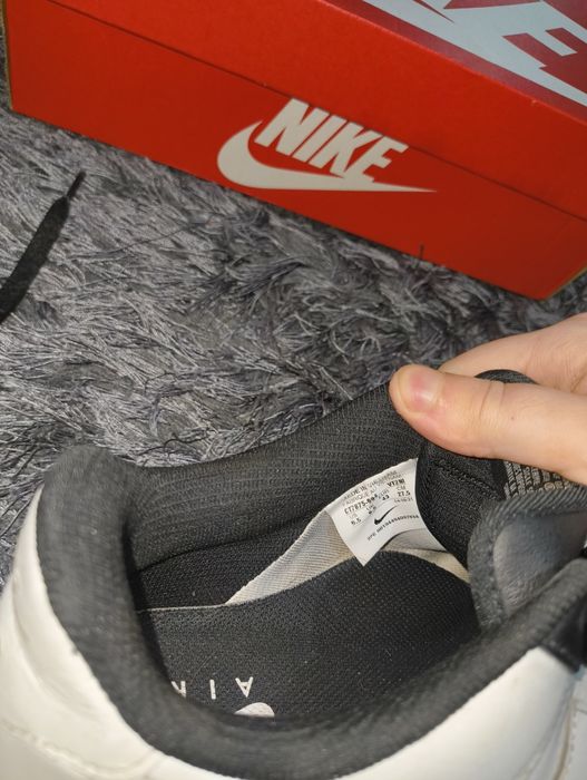 nike air force 1 custom black/white