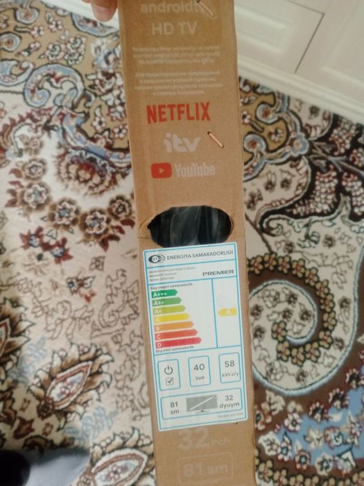Premier 32lik Android TV .. Karobkada Turipti Xali ochilmagan..