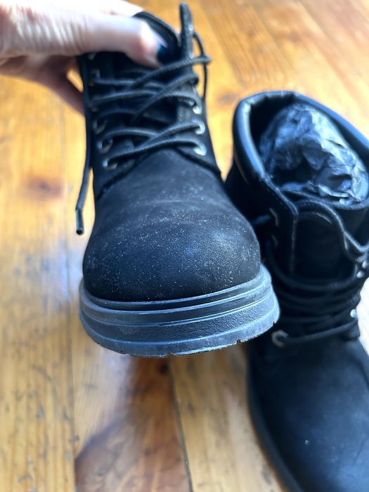 Дамски черни боти от набук Timberland Hannover Hill 38 номер