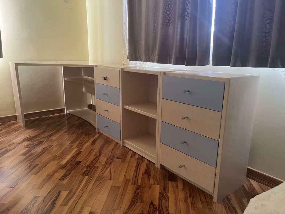 Vand Set Mobila Dormitor (pat/saltea/dulap/noptiere)