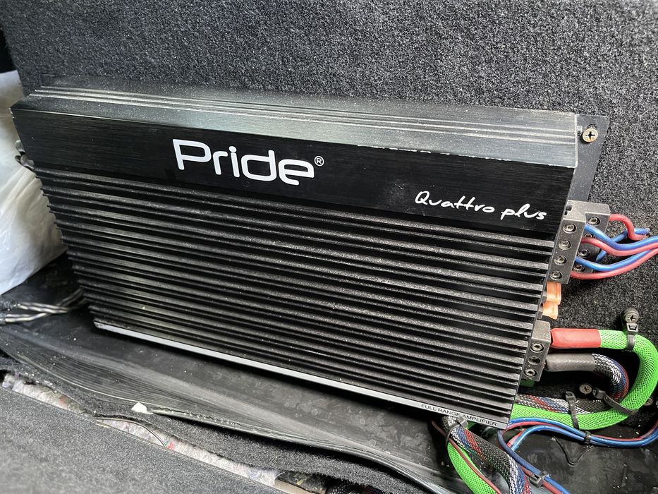 Сабвуфер PRIDE M12 усилитель PRIDE GUATTRO PLUS 4 канальный