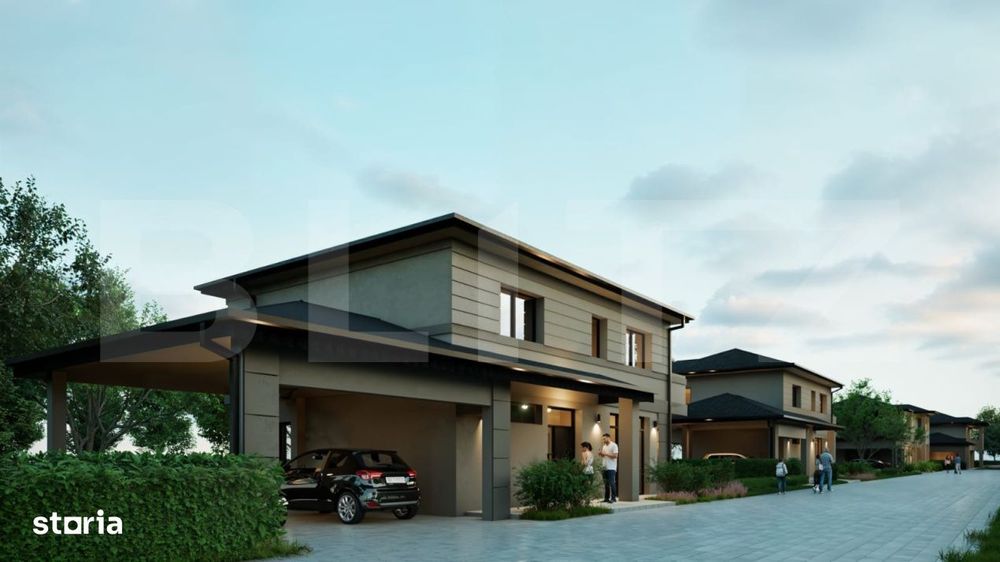 Casa individuala 4 camere, 126mp, 445 teren liber, clasa A+, zona Flor