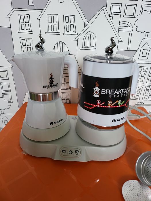 Електрическа Кафеварка Разпенител за мляко Чайник Ariete 3 в 1