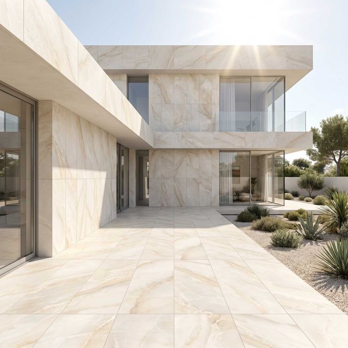 Gresie tip marmura Ravena Cream F P 600X1200X8 R Somat 1L