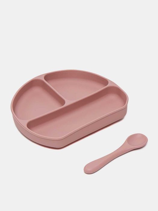 Набор детской посуды для кормления (силикон) | Bolalar ovqat idishlari